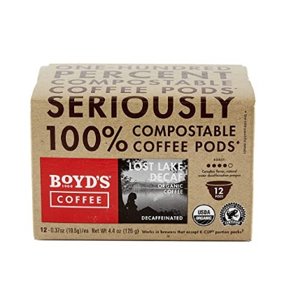 Organic Coffee Pods: Boyd’s Lost Lake Decaf Coffee