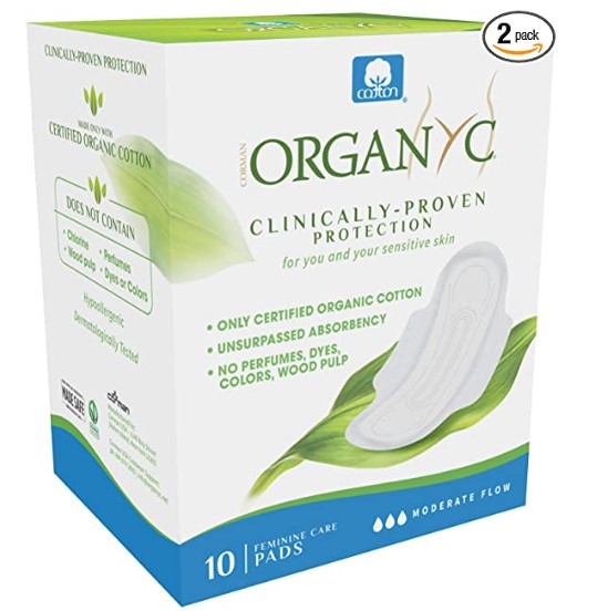 Organic Pads: ORGANYC Hypoallergenic 100% Organic Cotton Pads