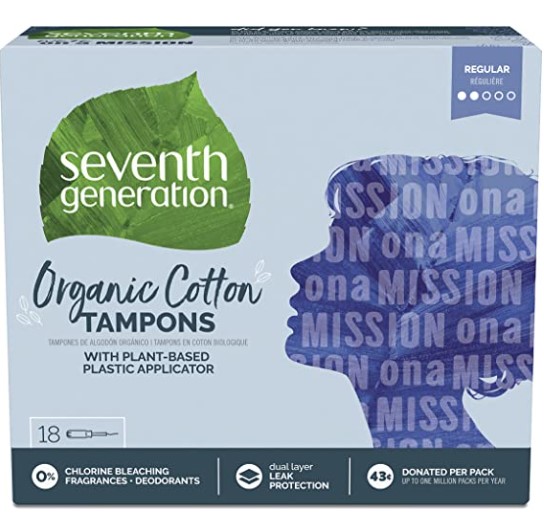 Organic Tampons: Seventh Generation Organic Cotton Tampons