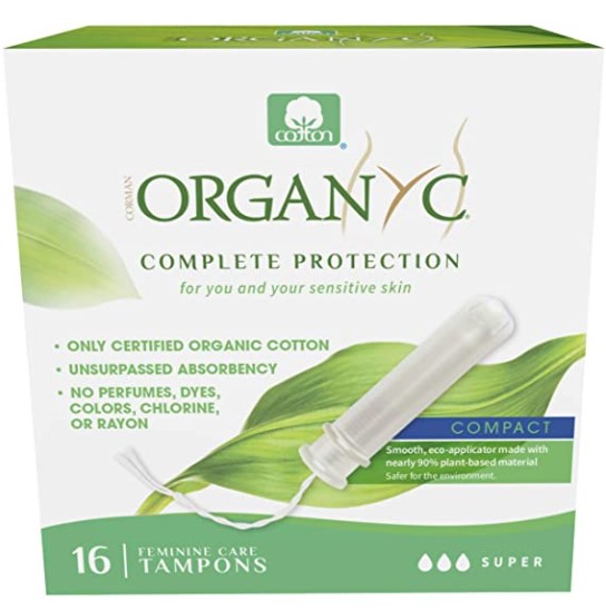 Organic Tampons: Organyc 100% Certified Organic Cotton Tampons