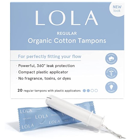 Organic Tampons: LOLA Organic Cotton Unscented Tampons