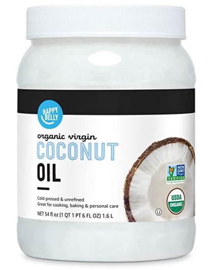 Pure Organic Coconut Oil: Happy Belly Organic Virgin Coconut Oil