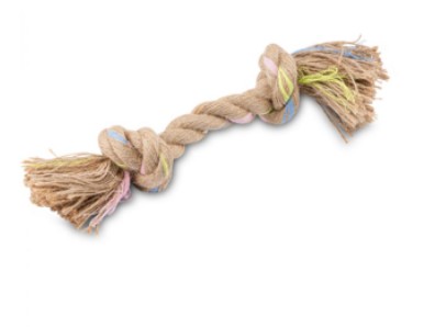 Organic Dog Toys: Double Knot Hemp Rope Dog Toy