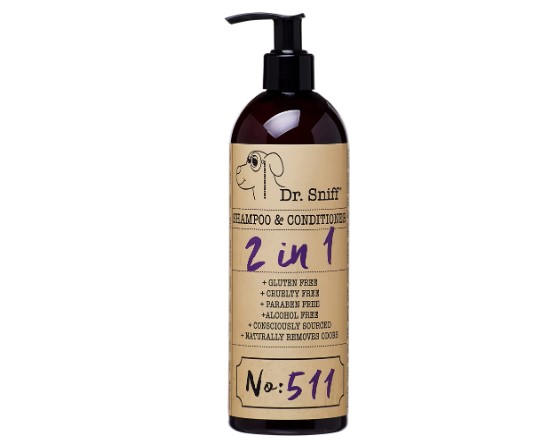 Organic Dog Shampoo: Dr. Sniff 2-in-1 Pet Shampoo & Conditioner