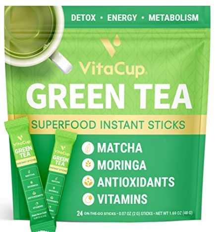 Organic Green Tea: VitaCup Green Tea Instant Packets