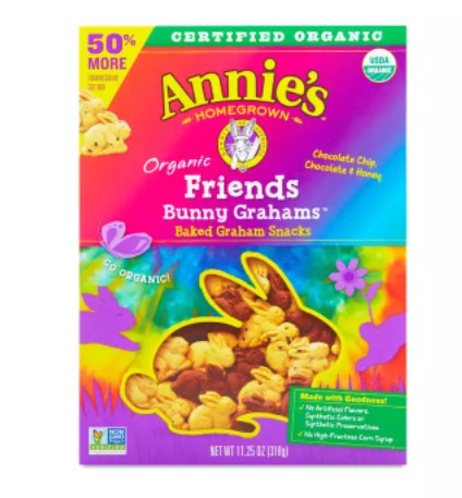 Organic Snacks: Organic Friends Bunny Grahams Crackers