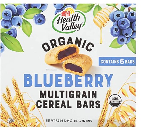 Organic Snacks: Health Valley, Cobbler Cereal Bars