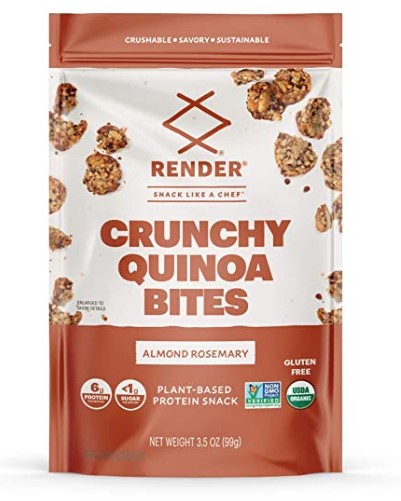 Organic Snacks: Render Crunchy Quinoa Bites