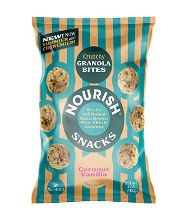 Organic Snacks: Nourish Snacks Crunchy Granola Chia Bites