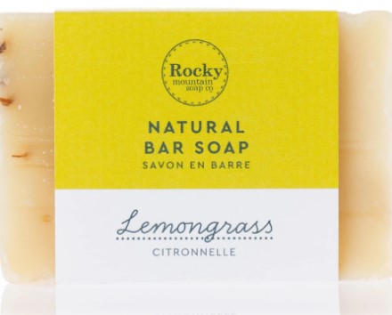 Best Organic Soap: Rocky Mountain Soap LEMONGRASS SOAP